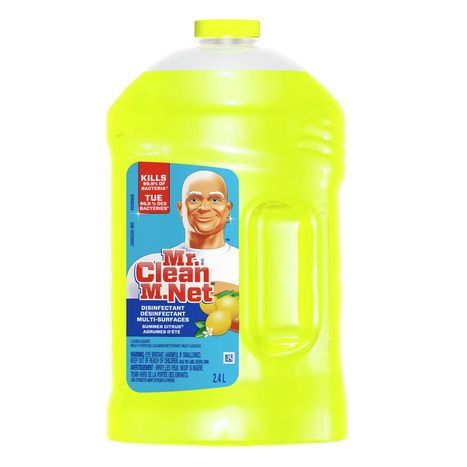 Mr. Clean Multi-Surface Disinfectant, Summer Citrus, 2.4 L - 2 Liters