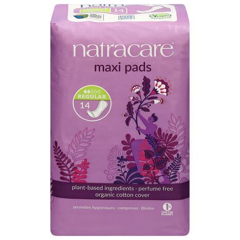 Natracare Regular Maxi Pads - 14 Maxi Pads