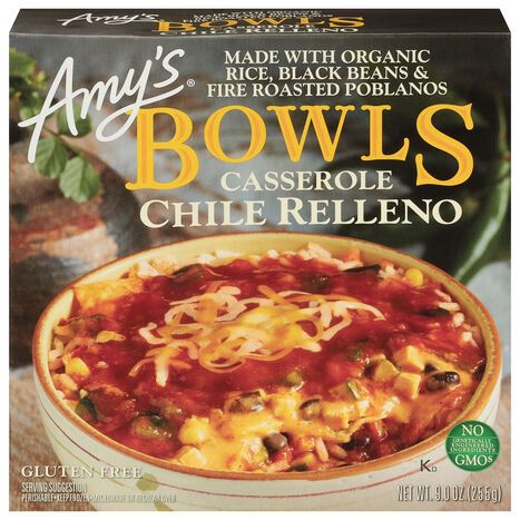 Amy's Casserole Chile Relleno Bowls - 9 Ounces