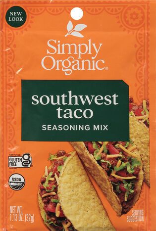 Simply Organic Southwest Taco Seasoning Mix - 1.13 Ounces