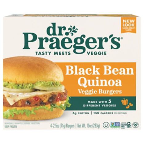 Dr. Praeger's Veggie Burgers, Black Beans Quinoa - 2.5 Ounces