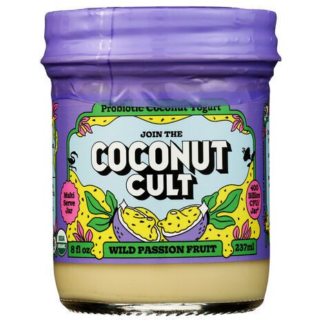 Coconut Cult Probiotic Coconut Wild Passion Fruit Yogurt - 8 Fluid Ounces