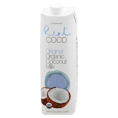 Real Coco Coconut Milk, Organic, Original - 33.8 Fluid Ounces