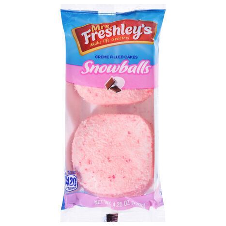 Mrs. Freshley's Snowballs Creme Filled Cakes - 4.25 Ounces