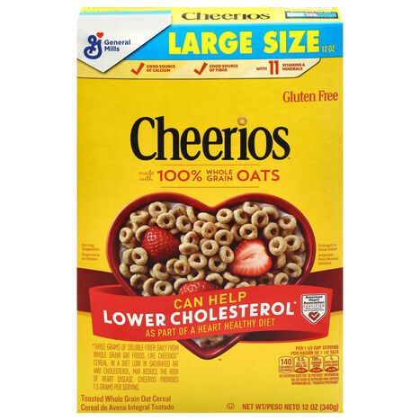 Cheerios Cereal Large Size - 12 Ounces