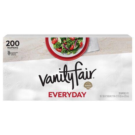Vanity Fair 2-Ply Everyday Napkins - 200 Napkins