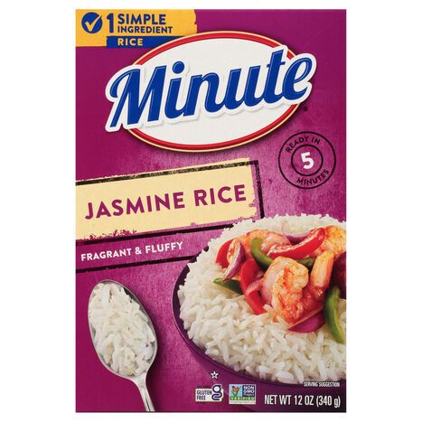 Minute Fragrant & Fluffy Jasmine Rice - 12 Ounces
