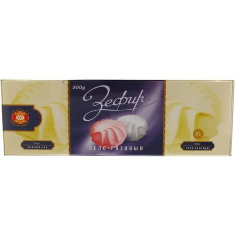 Kharkivska Biskvitna Fabryka White Pink Marshmallow - 500 Grams