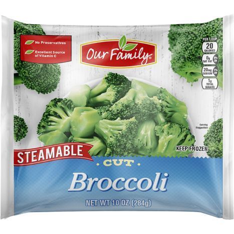 Our Family Steamable Cut Broccoli - 10 Ounces