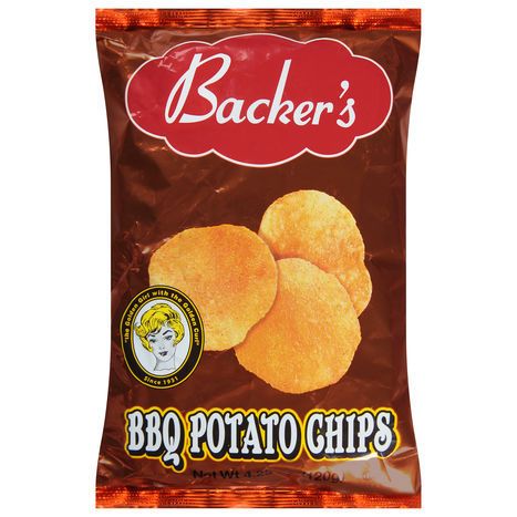 Backer's Potato Chips, BBQ - 4.25 Ounces