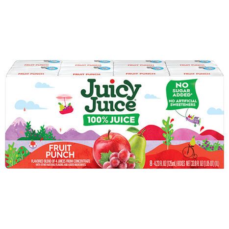 Juicy Juice Fruit Punch Juice - 8 x 4.23 Fluid Ounces
