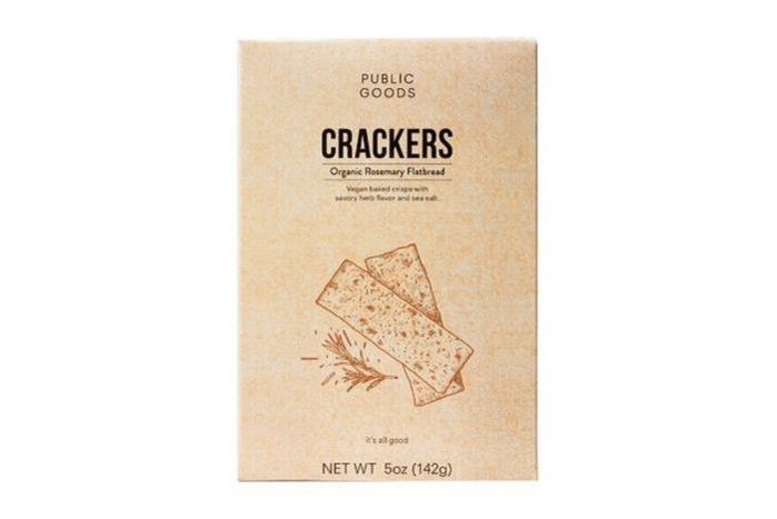 Public Goods Organic Rosemary Flatbread Crackers