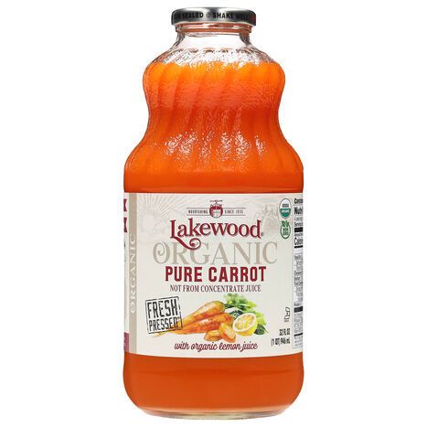 Lakewood Organic Pure Carrot Juice - 32 Fluid Ounces