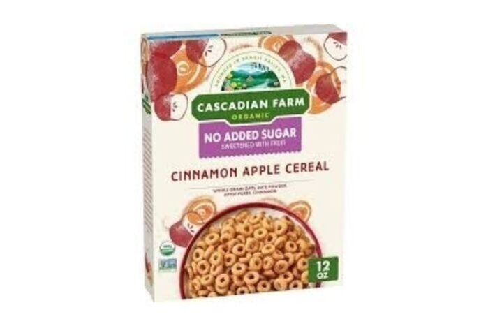 Cascadian Farm Organic No Sugar Added Cinnamon Apple Cereal - 12 Ounces
