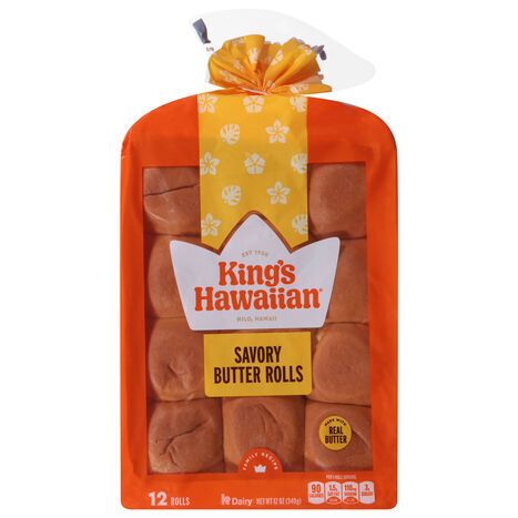 King's Hawaiian Savory Butter Rolls - 12 Rolls