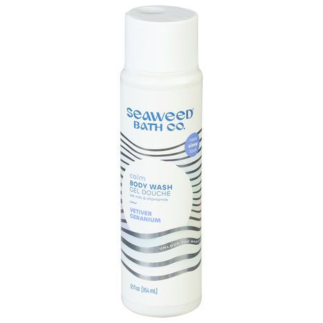 The Seaweed Bath Co. Body Wash, Calm, Vetiver Geranium - 12 Fluid Ounces