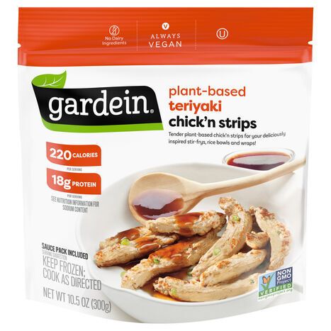 Gardein Plant-Based Teriyaki Chick'n Strips - 10.5 Ounces