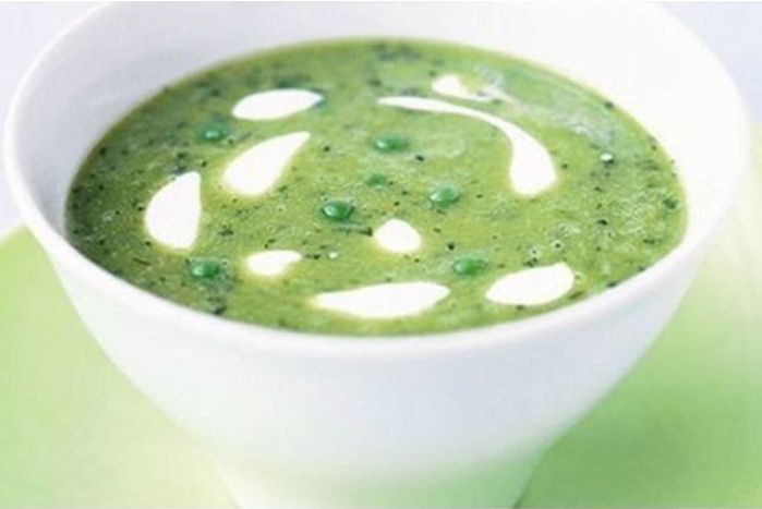 Curried Spring Pea Soup