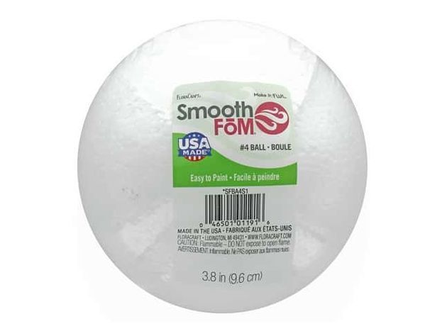 Buy Floracraft 4 Inches Smooth Styro Foam Bal... Online | Mercato