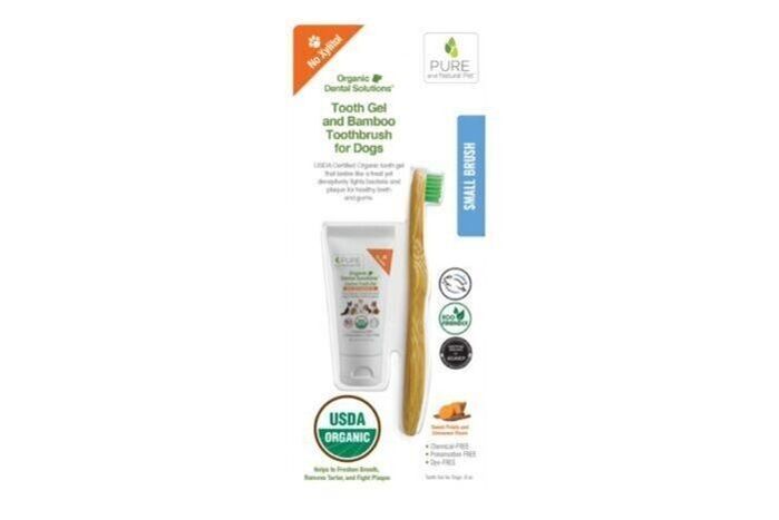 Pure and Natural Pet - Tooth Gel and Bamboo Toothbrush For Small Dogs - Organic