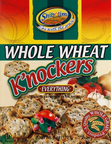 Shibolim K'nockers, Whole Wheat, Everything - 6 Ounces