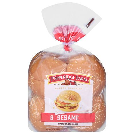 Pepperidge Farm Sesame Hamburger Buns - 8 Buns