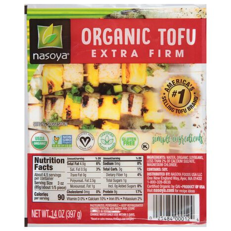 Nasoya Extra Firm Organic Plain Tofu - 14 Ounces
