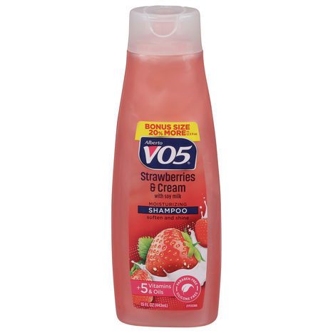 Alberto VO5 Shampoo, Moisturizing, Strawberries & Cream - 15 Fluid Ounces