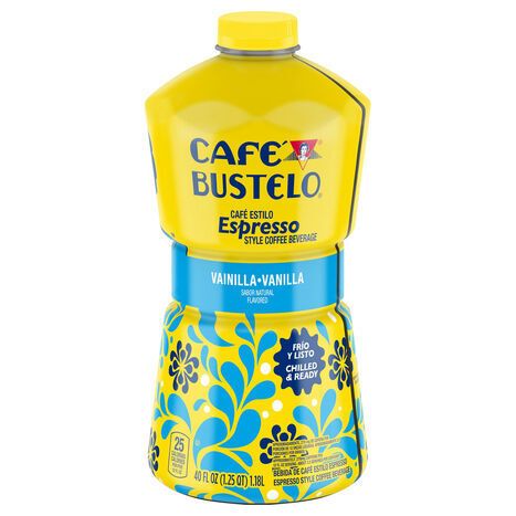 Cafe Bustelo Espresso Style Vanilla Coffee Beverage - 40 Fluid Ounces