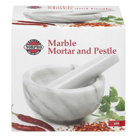 Norpro Mortar and Pestle, Marble - 1 Package