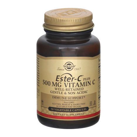 Solgar Ester C Plus Vitamin C, 500 mg, Vegetable Capsules - 50 Capsules