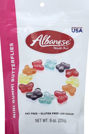 Albanese Gummi Butterflies, Mini - 9 Ounces