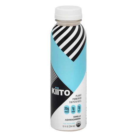 Kiito Protein Drink, Plant, Vanilla Ashwagandha - 12 Fluid Ounces
