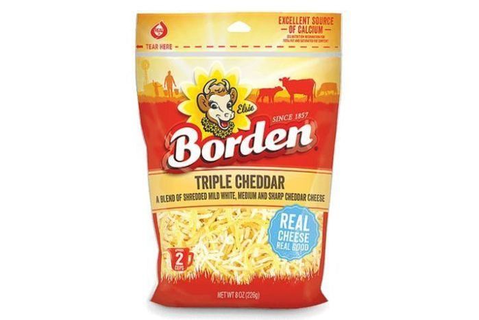 Borden Triple Cheddar Shredded Cheese - 8 Ounces