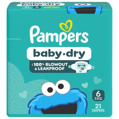 Pampers Size 6 Diapers (23-44 lbs (10-20 kgs)) - 21 Diapers