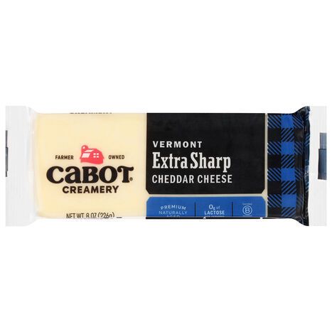 Cabot Creamery Vermont Extra Sharp Cheddar Cheese - 8 Ounces
