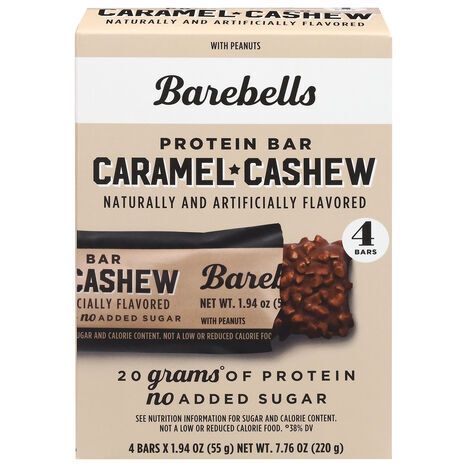 Barebells Caramel Cashew Bar - 4 X 1.94 Ounces