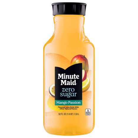 Minute Maid Zero Sugar Mango Passion Juice Drink - 52 Fluid Ounces