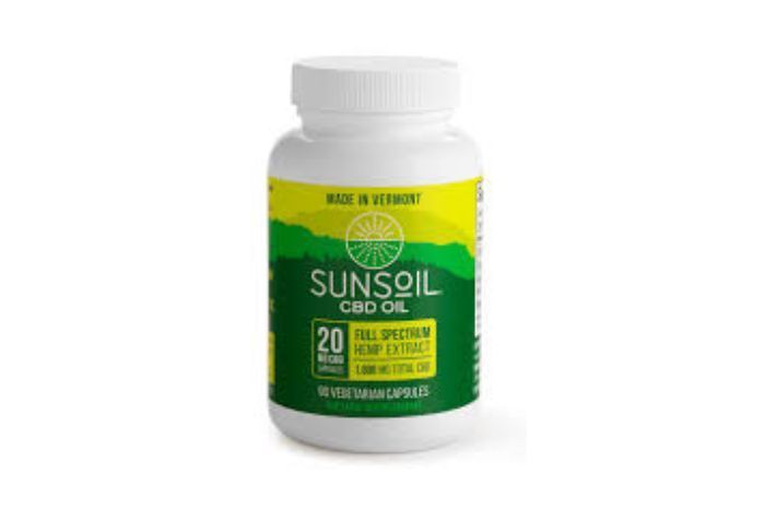 SunSoil CBD Oil - 90 capsules, 20 milligrams (Full Spectrum Hemp Extract) 