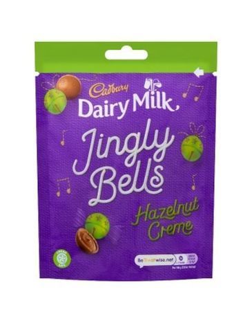 Cadbury Dairy Milk Jingly Bells Hazelnut Creme Chocolate Bag - 82 Grams